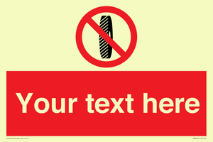 Custom Do Not Change Grinding Wheel Sign